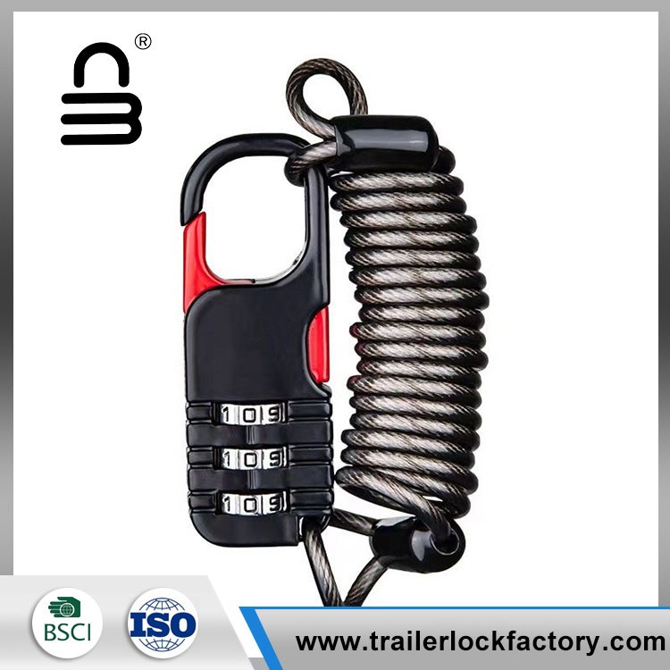 Verrouillage de casque à câble métallique